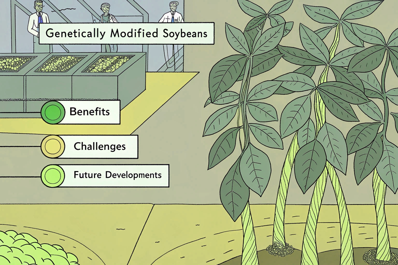 「大豆の豆知識!」vol.4 遺伝子組み換え大豆の現状と未来